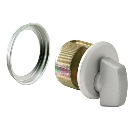 Prime-Line Commercial Door Lock 1-5/32 in. x 1 in. Pressure Cast Zamak Aluminum Plated Single Pack J 4530